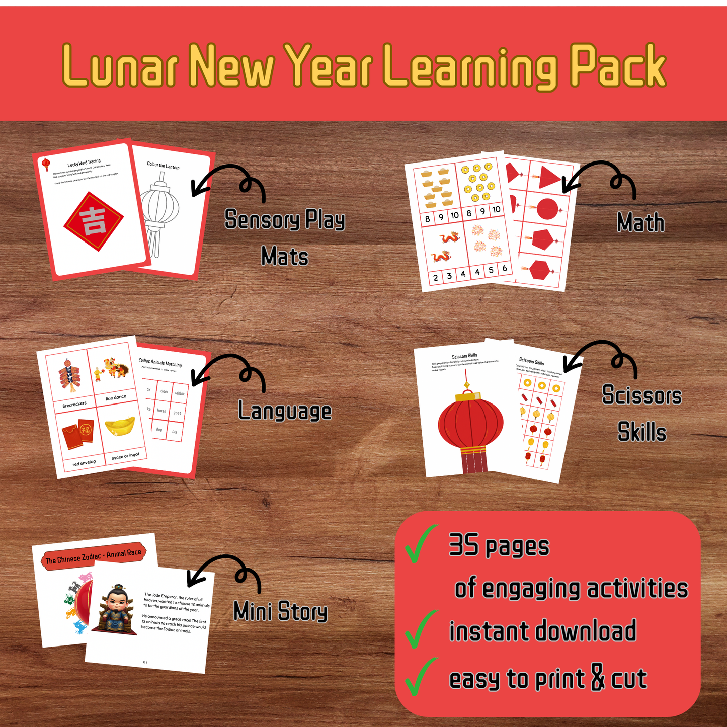 Lunar New Year Learning-Through-Play (Digital Download)
