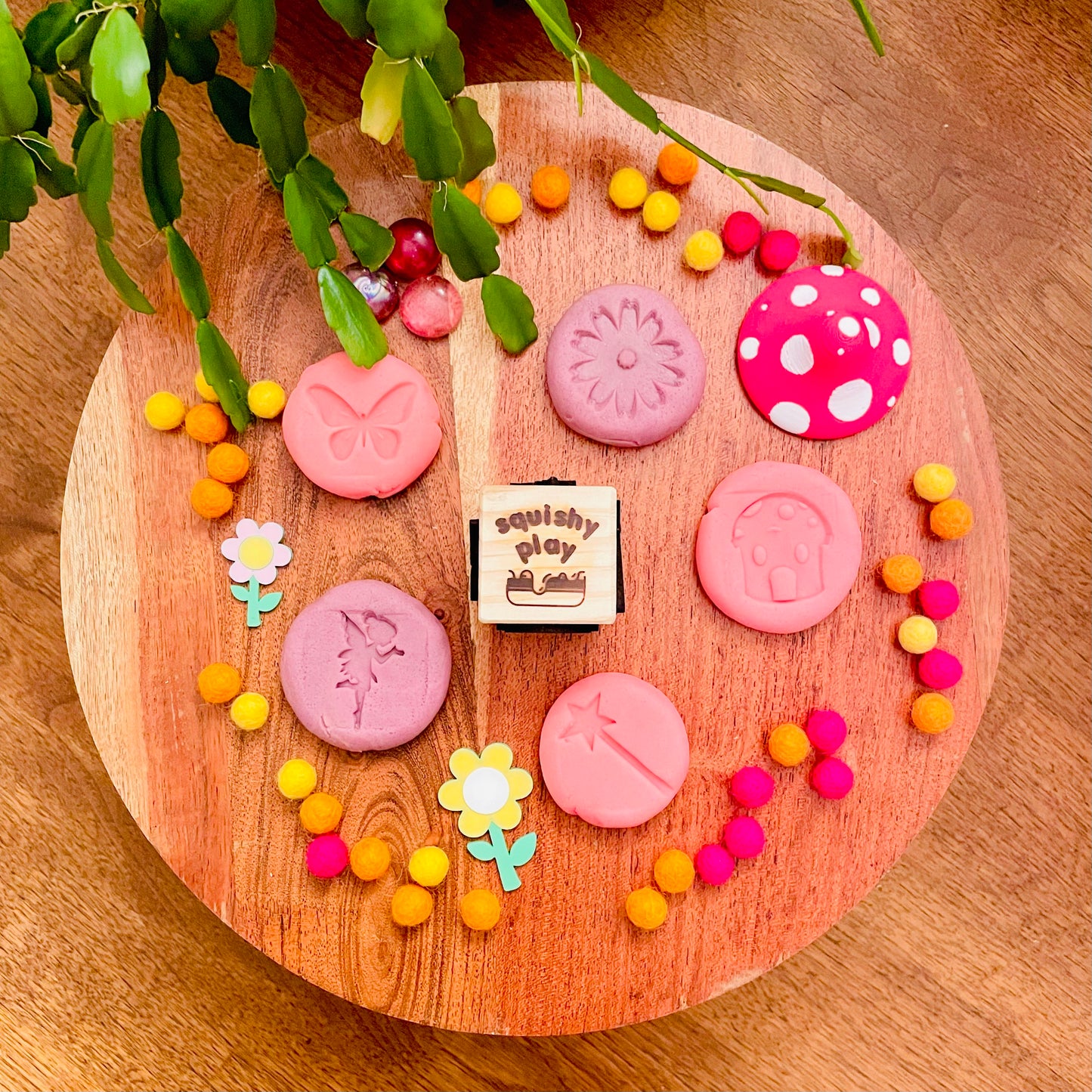 Play Dough Stamp: Fairy Garden