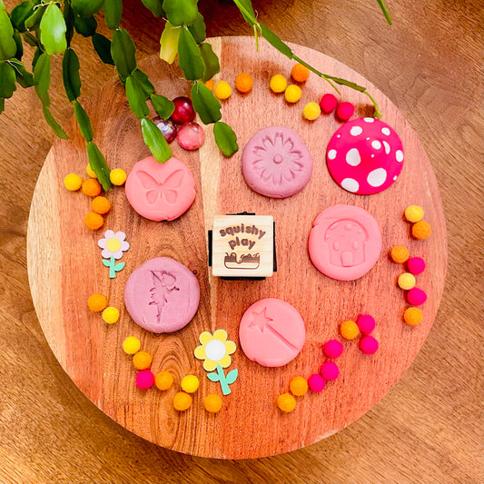 Play Dough Stamp: Fairy Garden