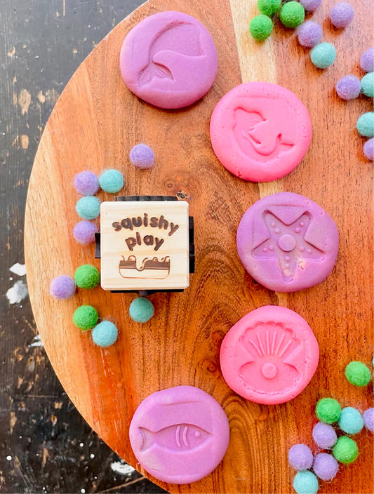 Play Dough Stamp: Mermaid