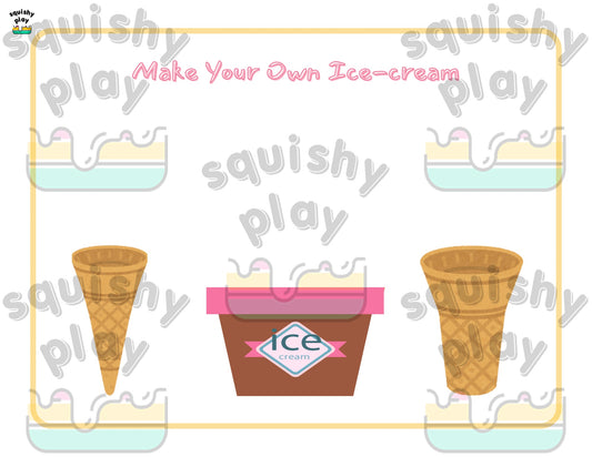 Ice-cream Play Dough Mats (Digital Download)