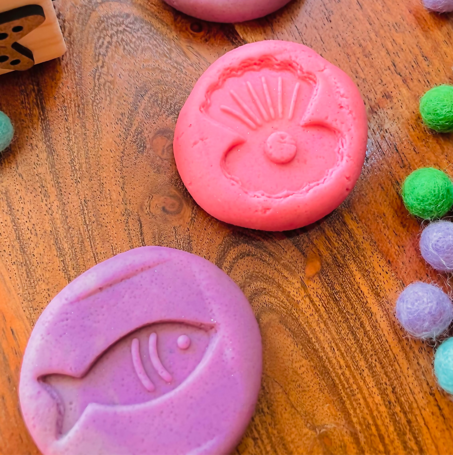 Play Dough Stamp: Mermaid