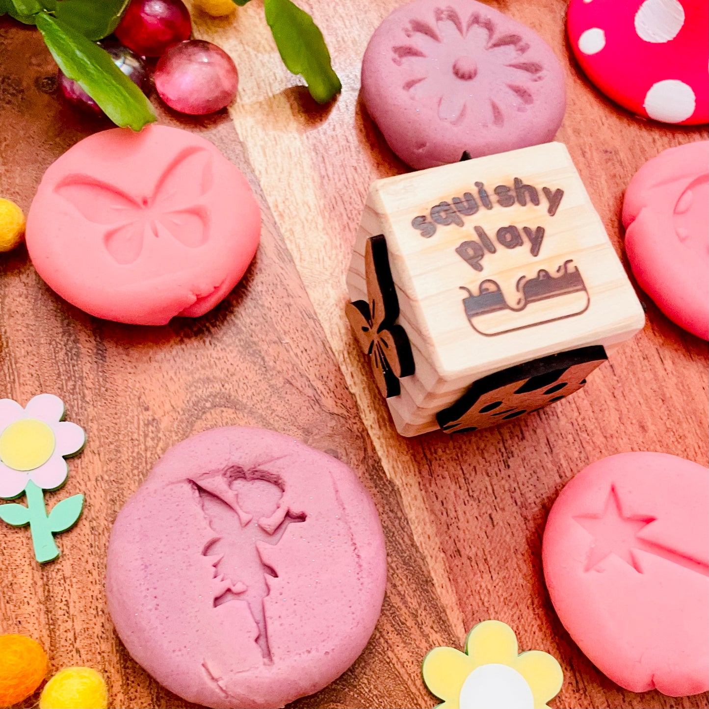 Play Dough Stamp: Fairy Garden